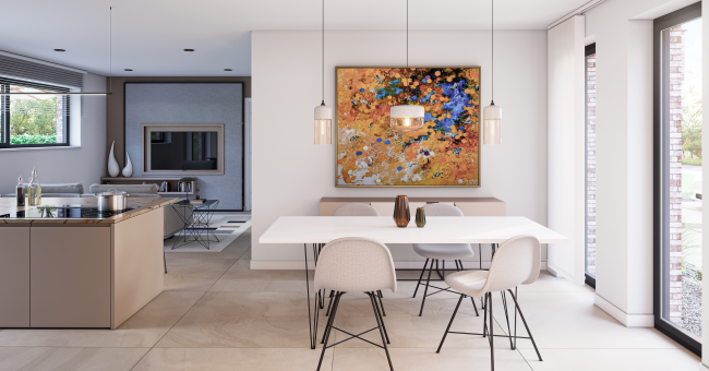 Salle à manger du modèle clé sur porte PH18