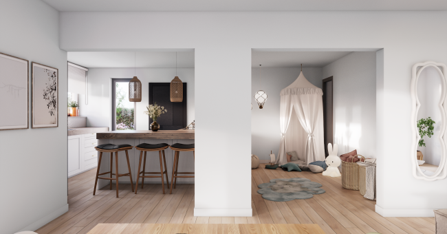 rez-de-chaussée du modèle clé sur porte PH24